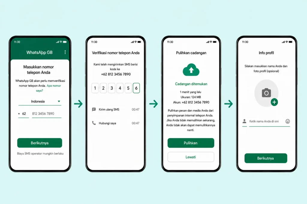 Cara Mengatur GB WhatsApp